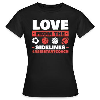 Assistant Coach Sport Trainer Team Coaching - Women's T-Shirt - black - Front - AI Model Female 172 dark (172cm)