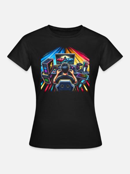 Speedrunning Videospieler Gamer Gaming - Frauen T-Shirt - Schwarz