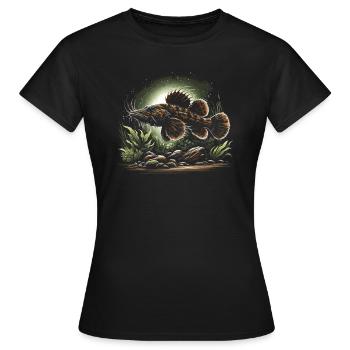 Bristlenose Plecos Fish Lover Aquarium d’eau douce - T-shirt Femme - noir - Devant - AI Model Female 172 dark (172cm)
