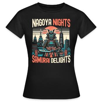 Nagoya Japon Voyage à la campagne Vacances J’aime Nagoya - T-shirt Femme - noir - Devant - AI Model Female 172 dark (172cm)