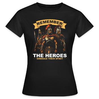 Guerre de Troie Guerrier Grèce antique Mythologie grecque - T-shirt Femme - noir - Devant - AI Model Female 172 dark (172cm)