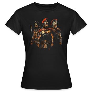 Guerre de Troie Guerrier Grèce antique Mythologie grecque - T-shirt Femme - noir - Devant - AI Model Female 172 dark (172cm)