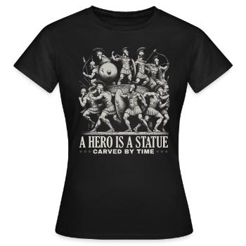 Guerre de Troie Guerrier Grèce antique Mythologie grecque - T-shirt Femme - noir - Devant - AI Model Female 172 dark (172cm)
