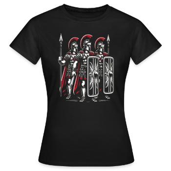 Légionnaires romains Rome antique Empire romain - T-shirt Femme - noir - Devant - AI Model Female 172 dark (172cm)