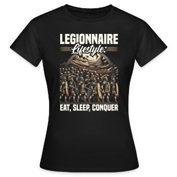 Légionnaires romains Rome antique Empire romain - T-shirt Femme - noir - Devant - AI Model Female 172 dark (172cm)