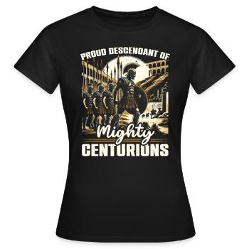 Légionnaires romains Rome antique Empire romain - T-shirt Femme - noir - Devant - AI Model Female 172 dark (172cm)