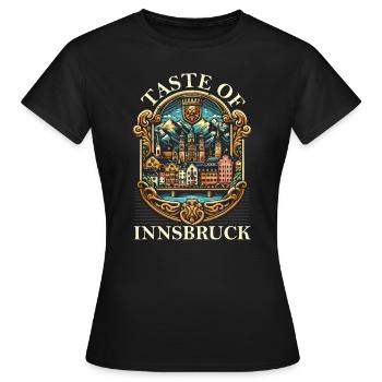 Innsbruck Autriche Voyage Vacances Autrichien - T-shirt Femme - noir - Devant - AI Model Female 172 dark (172cm)