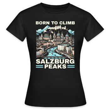 Salzburg Österreich Reisen Urlaubsland Österreich - Frauen T-Shirt - Schwarz - Vorne - AI Model Female 172 dark (172cm)
