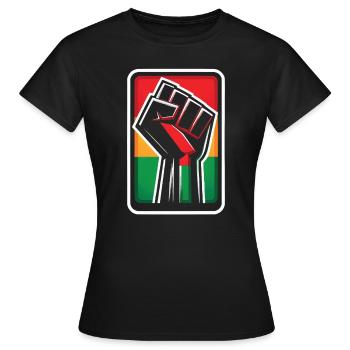 Pan-africanism African American Black People - Women's T-Shirt - black - Front - AI Model Female 172 dark (172cm)