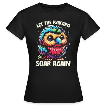 Gefährdete Tierarten Kakapo Tierrechtsaktivist - Frauen T-Shirt - Schwarz - Vorne - AI Model Female 172 dark (172cm)