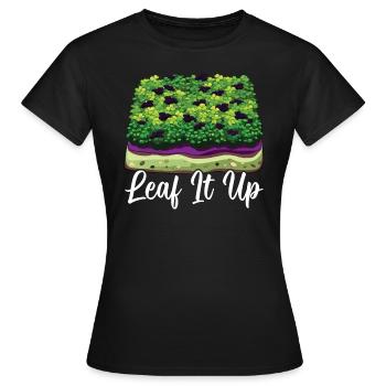 Microgreens Agriculture Micro Farming Gardening - Women's T-Shirt - black - Front - AI Model Female 172 dark (172cm)