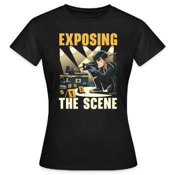 Photographe médico-légal Enquête sur les scènes de crime - T-shirt Femme - noir - Devant - AI Model Female 172 dark (172cm)