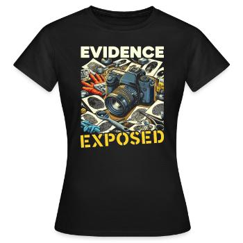 Photographe médico-légal Enquête sur les scènes de crime - T-shirt Femme - noir - Devant - AI Model Female 172 dark (172cm)