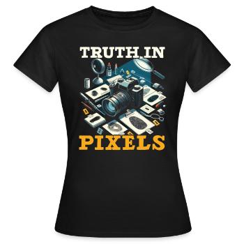 Photographe médico-légal Enquête sur les scènes de crime - T-shirt Femme - noir - Devant - AI Model Female 172 dark (172cm)