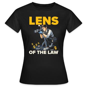 Photographe médico-légal Enquête sur les scènes de crime - T-shirt Femme - noir - Devant - AI Model Female 172 dark (172cm)