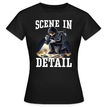 Photographe médico-légal Enquête sur les scènes de crime - T-shirt Femme - noir - Devant - AI Model Female 172 dark (172cm)