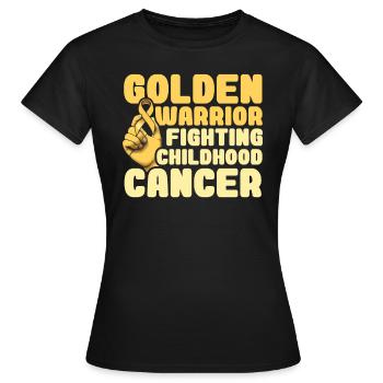 Childhood Cancer Awareness Chemo Fight Cancer - Women's T-Shirt - black - Front - AI Model Female 172 dark (172cm)