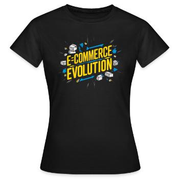 Entrepreneur en commerce électronique d’entreprise de dropshipping - T-shirt Femme - noir - Devant - AI Model Female 172 dark (172cm)