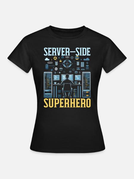 Backend-Entwickler Programmierung Softwareprogrammierer - Frauen T-Shirt - Schwarz