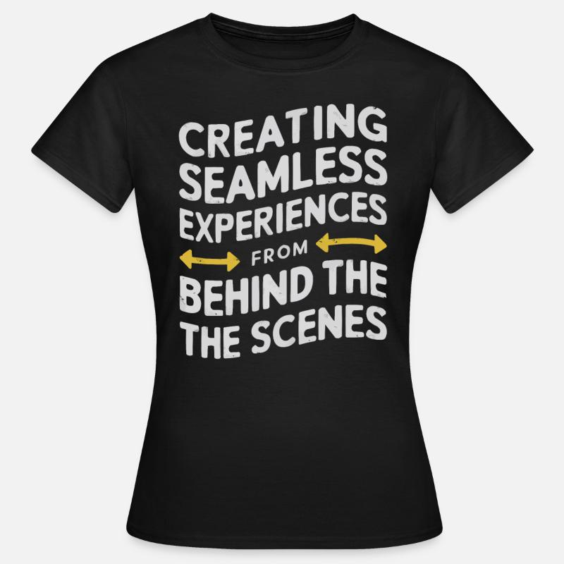 Backend-Entwickler Programmierung Softwareprogrammierer - Frauen T-Shirt - Schwarz