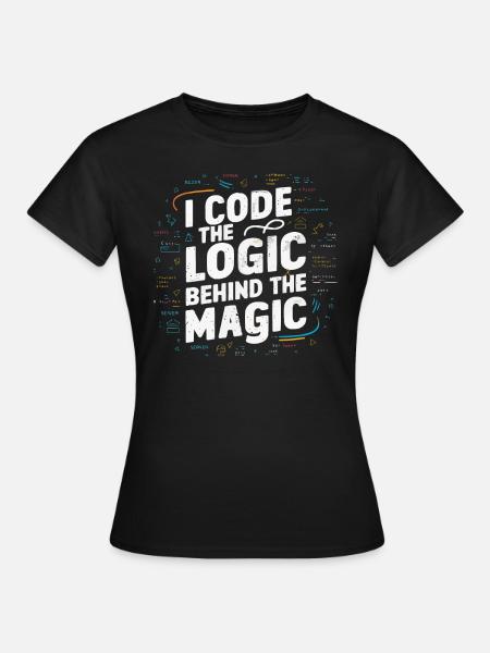 Backend-Entwickler Programmierung Softwareprogrammierer - Frauen T-Shirt - Schwarz