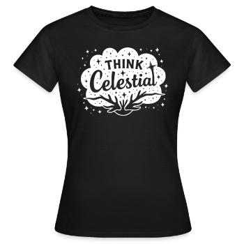Cosmic Energy Life Energy Universal Force - Women's T-Shirt - black - Front - AI Model Female 172 dark (172cm)
