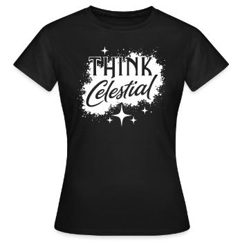 Cosmic Energy Life Energy Universal Force - Women's T-Shirt - black - Front - AI Model Female 172 dark (172cm)