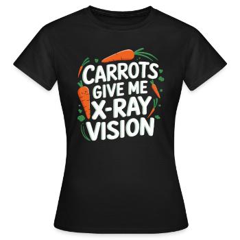 Gesunde Essgewohnheiten für Kinder Essen Sie grün - Frauen T-Shirt - Schwarz - Vorne - AI Model Female 172 dark (172cm)