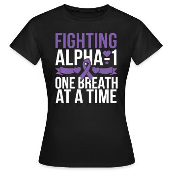 Trouble de la conscience du déficit en alpha-1 antitrypsine - T-shirt Femme - noir - Devant - AI Model Female 172 dark (172cm)