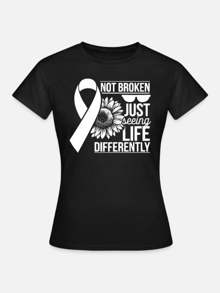 Blindheitsbewusstsein Sehbehinderte Blinde Menschen - Frauen T-Shirt - Schwarz