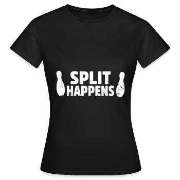 Bowling Bowler Gutter Strike Replacement Needles - Women's T-Shirt - black - Front - AI Model Female 172 dark (172cm)