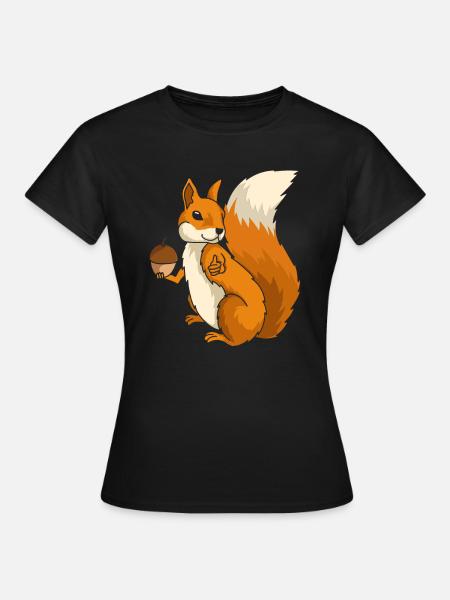 L’écureuil rongeur rongeur forestier cadeau - Dame-T-shirt - sort