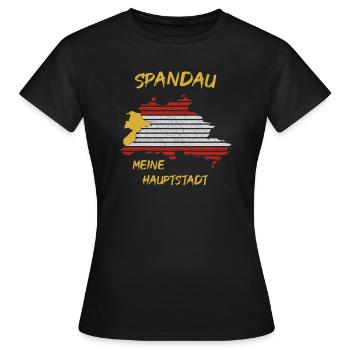Berlin Spandau meine Hauptstadt - Frauen T-Shirt - Schwarz - Vorne - AI Model Female 172 dark (172cm)