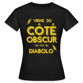 Cadeau humour diabolo cirque passion drôle - T-shirt Femme - noir - Devant - AI Model Female 172 dark (172cm)
