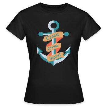 Bateau de croisière - T-shirt Femme - noir - Devant - AI Model Female 172 dark (172cm)