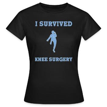 Knee Surgery Knee Surgery - Women's T-Shirt - black - Front - AI Model Female 172 dark (172cm)