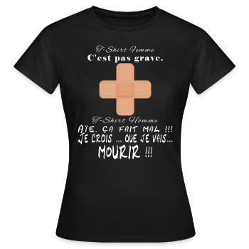 Les petits bobos - T-shirt Femme - noir - Devant - AI Model Female 172 dark (172cm)