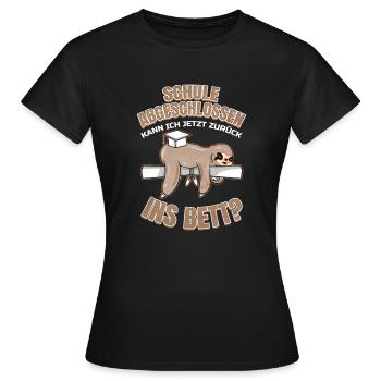 Schulabschluss Lustig Abschluss Realschule - Frauen T-Shirt - Schwarz - Vorne - AI Model Female 172 dark (172cm)