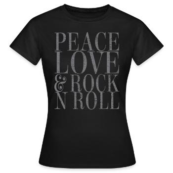 Rock And Roll - T-shirt Femme - noir - Devant - AI Model Female 172 dark (172cm)