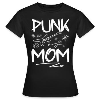 Mom Punk Rock - Frauen T-Shirt - Schwarz - Vorne - AI Model Female 172 dark (172cm)