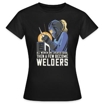 Welder Mama for welders and - Women's T-Shirt - black - Front - AI Model Female 172 dark (172cm)