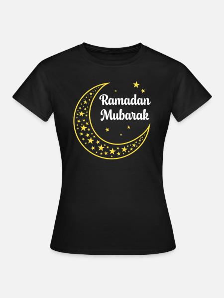 Ramadan Mubarak - Frauen T-Shirt - Schwarz
