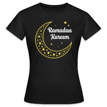 Ramadan Kareem - Frauen T-Shirt - Schwarz - Vorne - AI Model Female 172 dark (172cm)