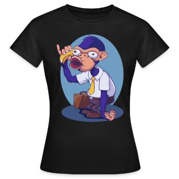 Monkey Business - Frauen T-Shirt - Schwarz - Vorne - AI Model Female 172 dark (172cm)