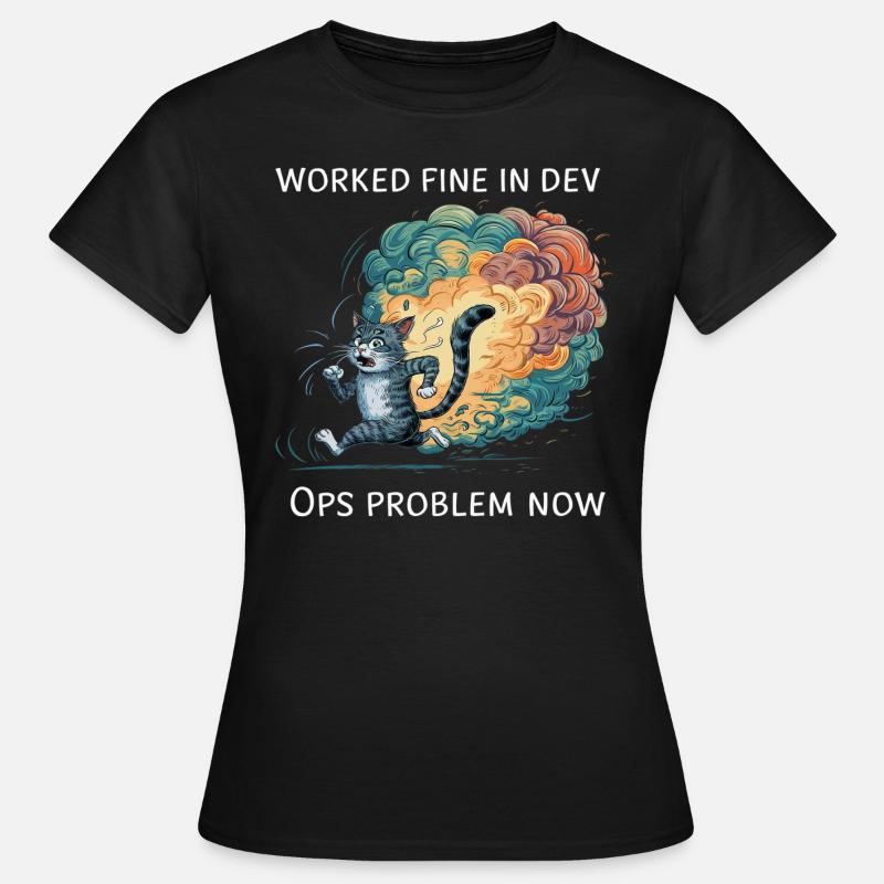 DevOps - Frauen T-Shirt - Schwarz
