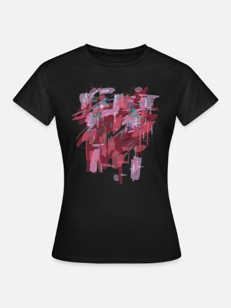 Roter Hintergrund - Frauen T-Shirt - Schwarz