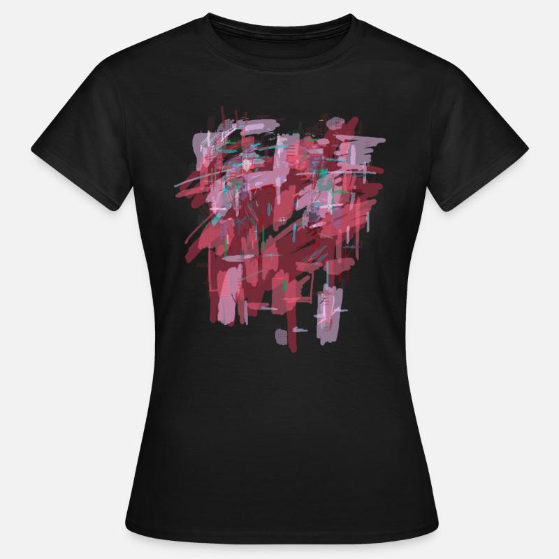 Roter Hintergrund - Frauen T-Shirt - Schwarz