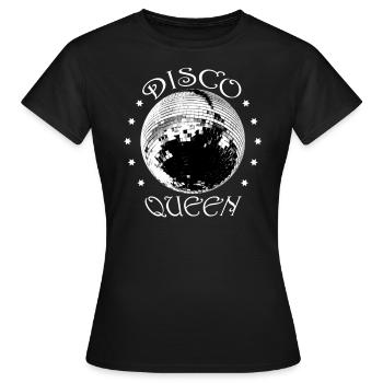 Disco Queen boule de disco de charme - T-shirt Femme - noir - Devant - AI Model Female 172 dark (172cm)