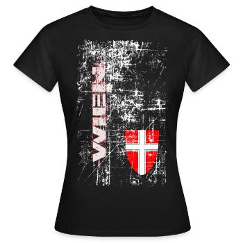 Wien - Frauen T-Shirt - Schwarz - Vorne - AI Model Female 172 dark (172cm)