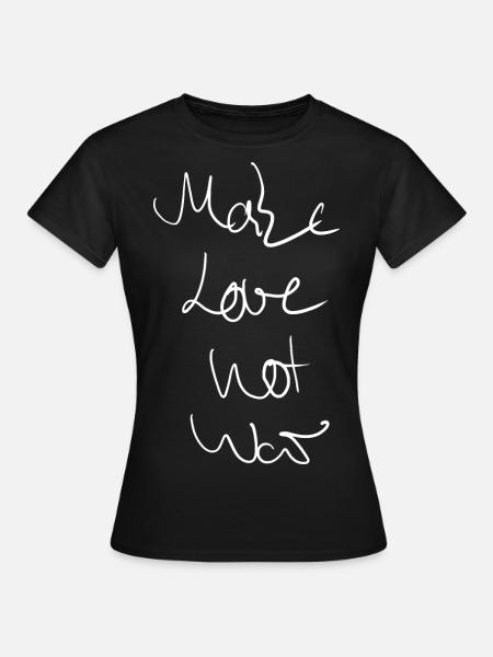 Frieden - Frauen T-Shirt - Schwarz